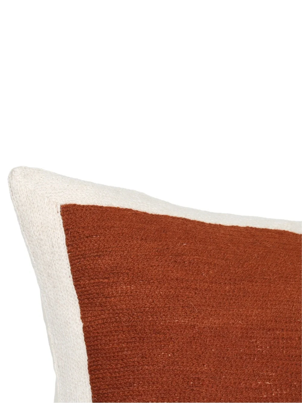 West Elm Essex Rust-Colored Throw Pillow Cover